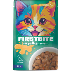 M-Pets Firstbite Kitten & Adult with Pigeon in Jelly 85gr