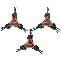 Yato Κλειδιά Allen + Torx 26 τμχ σε 3 αστεροειδή πολυεργαλεία YT-05644
