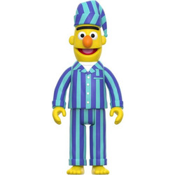 Sesame Street ReAction - Φιγούρα Δράσης Bert (in Pyjamas) Μεγέθους 10cm (Wave 06)