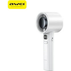 Awei Ανεμιστηράκι Χειρός USB Χωρίς Πτερύγια 5W Λευκό