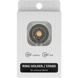 Ring Holder για Κινητού σε Μαύρο Χρώμα Μαύρo Μεταλλικό