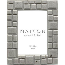 CUBIC ΚΟΡΝΙΖΑ 17x2x21cm POLYRESIN ΛΕΥΚΟ ΓΥΑΛΙ LIBERTA 031478