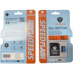 Technovo microSDHC 16GB Class 10 UHS-I + Adapter