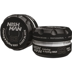 Nish Man Dark Black C3 Κερί Μαλλιών 100ml