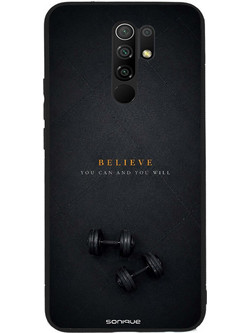 Sonique Men's Edition Back Cover με Σχέδιο «Believe» (Xiaomi Redmi 9)