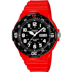 Casio Ανδρικό Ρολόι με Κόκκινο Καουτσούκ Λουράκι MRW-200HC-4BVEF