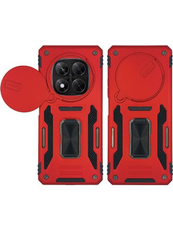 Sonique Ring Armor CamShield Θήκη Κινητού Red (Xiaomi Redmi Note 14 Pro 5G / Poco X7 5G)