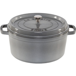 Staub La Cocotte 28cm Round Cast Iron, Graphite Grey