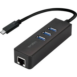 LogiLink UA0283 USB Hub 3.0 USB-C με 4 Θύρες USB-A / Ethernet