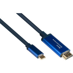 Good Connections Καλώδιο HDMI Male to USB-C Male 1m Blue 4520-CSF010B