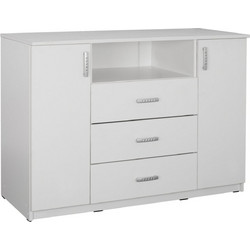 ΜΠΟΥΦΕΣ ΜΕ 2 ΝΤΟΥΛΑΠΙΑ & 3 ΣΥΡΤΑΡΙΑ ADLER ΛΕΥΚΟΣ 120x45x85