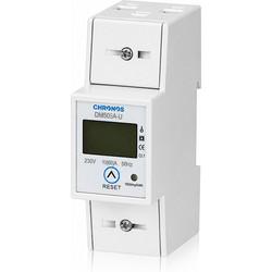 Μετρητής Κατανάλωσης kWh Ράγας Μονοφασικός Ψηφιακός 2P με Οθόνη LCD και Κουμπί Reset 2 θέσεων DIN 230V/10(60A) CHRONOS 22-00704