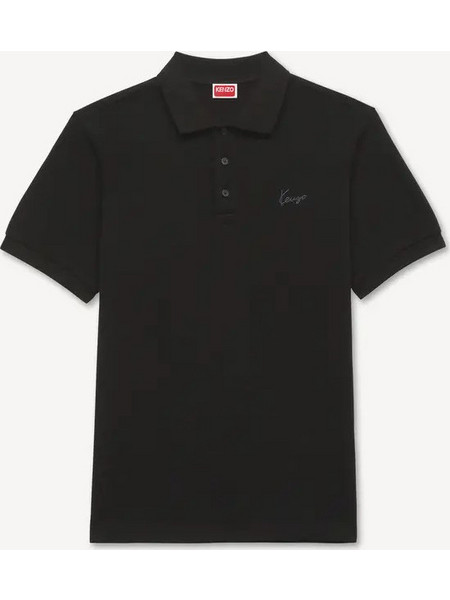 KENZO μαύρο 'KENZO Signature' slim polo