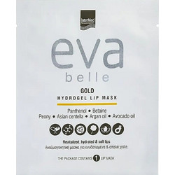 InterMed Eva Belle Gold Hydrogel Κρεμώδης Μάσκα Χειλιών για Ενυδάτωση με Αργκάν 3gr
