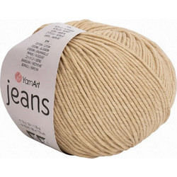 Νήμα Πλεξίματος Jeans για Καλοκαιρινά Πλεκτά 55% βαμβάκι και 45% ακρυλικό 50gr 160mtr. σε Μπεζ 007 1τεμ