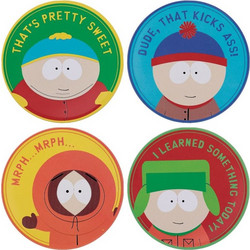 SOUTH PARK - 4 Embossed Metal Coasters