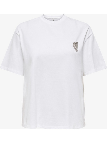ONLY ONLVITA S/S TEE BOX JRS 15343769-Bright WhiteTasselstoneheartchest White