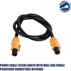 GLOBOSTAR(R) 41036 Καλώδιο Σύνδεσης Ρεύματος Powercon για Οθόνες LED Video Wall Αδιάβροχο IP65 - Μ125 x Π3.3 x Υ3.3cm