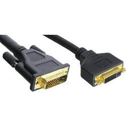 INLINE DVI-D EXTENSION DIGITAL CABLE M/F DUAL LINK 2M