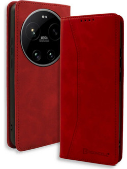 Bodycell Book Case Θήκη Πορτοφόλι Red (Xiaomi 17 Ultra)