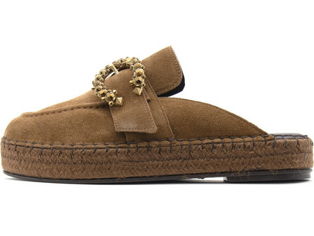 SUEDE LEATHER FLATFORM MULES WOMEN KOMIS & KOMIS