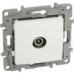 LEGRAND LEGRAND πρίζα κεραίας 764555, αρσενική, 10dB, λευκή