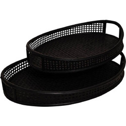 Σετ Διακοσμητικοί Δίσκοι Ovi Lesli Living - 2 τεμάχια - Black 347472