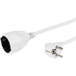 VIVANCO SCHUKO EXTENSION LEAD 5m white