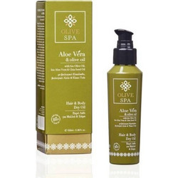 Olive Spa Βιολογικό Ξηρό Έλαιο Αλόης για Σώμα & Μαλλιά 100ml