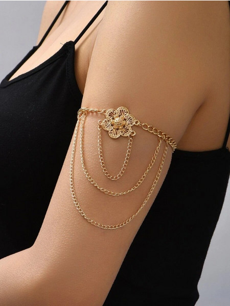 Famous Γυναικείο Βραχιόλι Μπράτσου S391179-GOLD