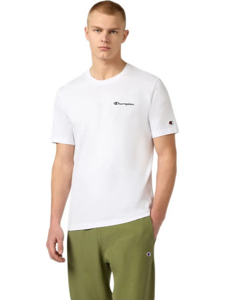 Champion Ανδρικό T-Shirt Empbroidered Logo Icons, Χρώμα Λευκό