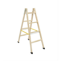 Pallbest Διπλή Σκάλα Ξύλινη 2x4 Σκαλοπάτια WP4000