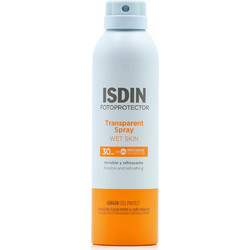 Isdin Transparent Wet Skin Αντηλιακό Spray Σώματος SPF30 250ml