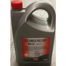 Λάδι Sae 40W Columbus Record Sae 40" (E2-Sf/Cc) 4L Columbia