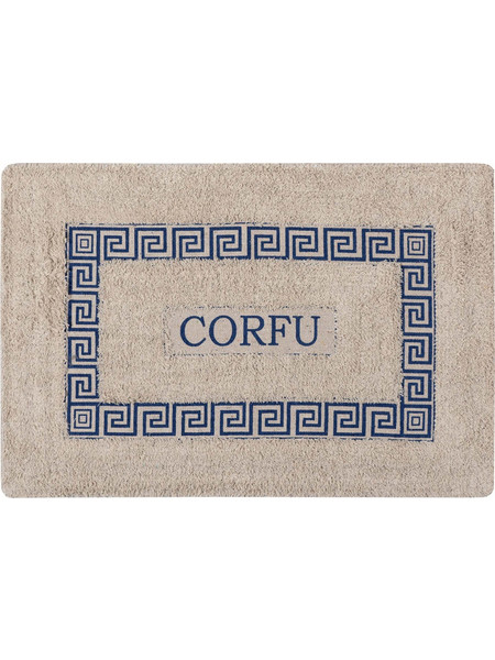 Πατάκι μαίανδρος CORFU (50cm x 80cm) μπλέ SilkFashion