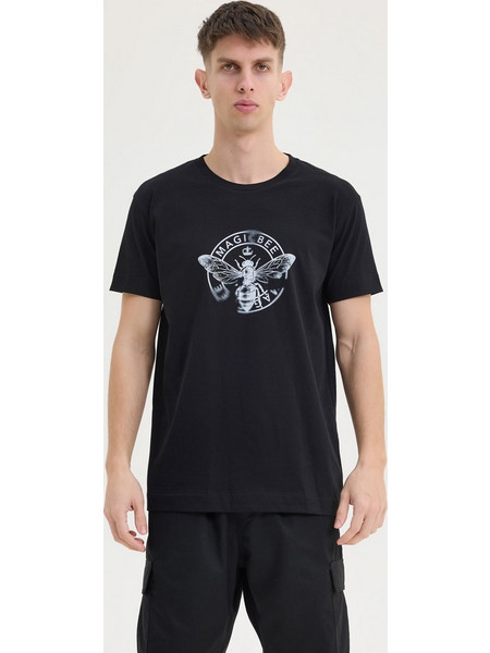 Magic Bee 2613 ανδρικό t-shirt Μαύρο