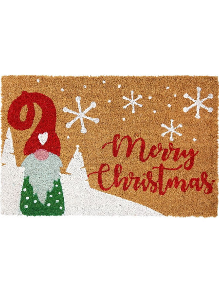 Χαλάκι εισόδου Merry Christmas 38x58εκ. κοκοφοίνικας
