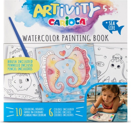 ΣΕΤ ΖΩΓΡΑΦΙΚΗΣ CARIOCA ARTivity WATERCOLOR PAINTING BOOK SEA LIFE