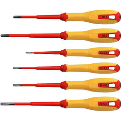 Σετ 6 Κατσαβίδια 44445 HSS SL/PH VDE IEC 609001000V (PH1,PH2,SL2.5,SL3.5,SL4,SL5.5) Κωδικός 235085