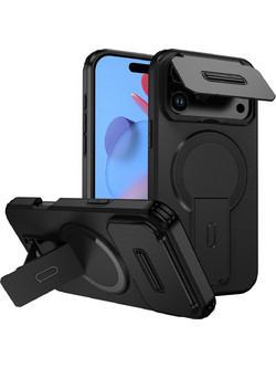 ENKAY iPhone 17 Pro Max / 18 Pro Max MagSafe Sliding Camshield Holder Θήκη Σκληρή - Black