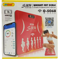 Andowl Q-S068 Smart Ζυγαριά με Λιπομέτρηση & Bluetooth