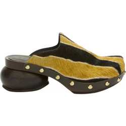 SCHOLL PESCURA JOLENE MULES ΠΑΠΟΥΤΣΙ F009423914-DK BROWN/LIME