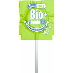SMILE POPS Bio Γλειφιτζούρι Με Βιταμίνη C Σε Διάφορες Γεύσεις - Πράσινο Μήλο