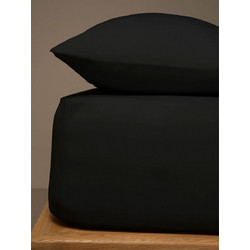 Sunshine Home Σεντόνι Yπέρδιπλο με Λάστιχο 180x200+20 Menta 21 Black
