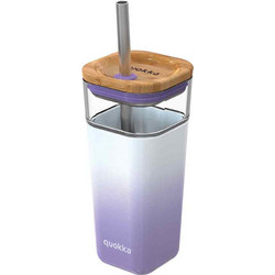 Quokka Ποτήρι Γυάλινο με Καπάκι Lilac 400ml