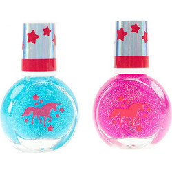 Σετ 2 μανό σε χρώματα με glitter magic Unicorn 16007