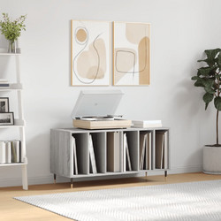 vidaXL Έπιπλο Δίσκων Γκρι Sonoma 100x38x48cm από Επεξεργασμένο Ξύλο 1 τεμ