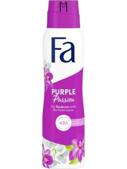 Fa Purple Passion Γυναικείο Αποσμητικό Spray 48h Χωρίς Αλουμίνιο 150ml