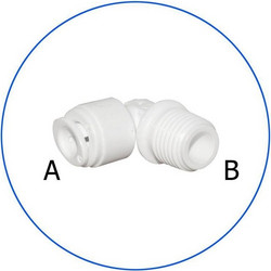 Aqua Filter AQ-A4ME5-W Σύνδεσμος Ασφαλείας Γωνιακός