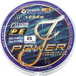 Oceanic Team Power Jigging x8 1000m Red - 0-60mm